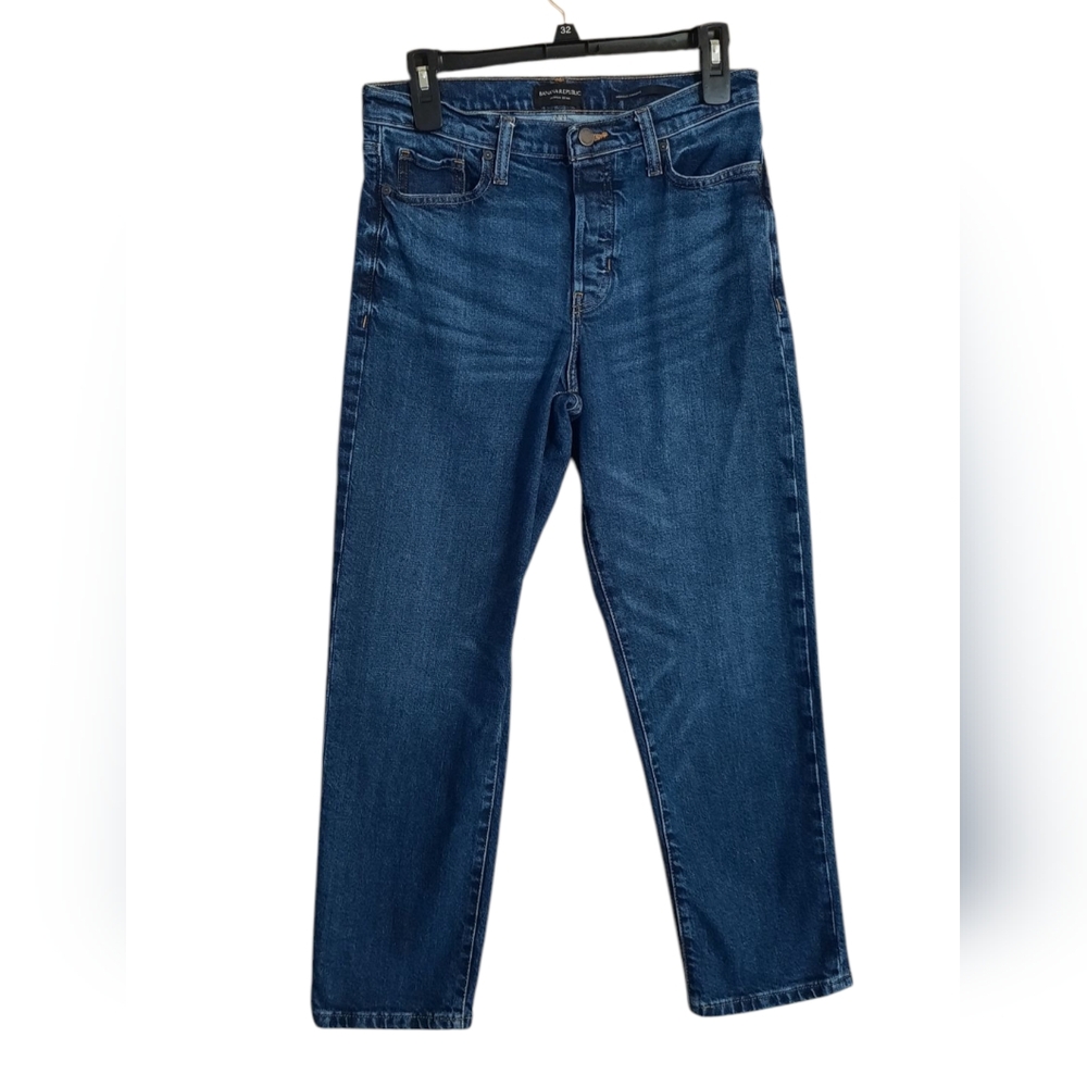 Banana Republic High Rise Straight Crop Ankle Jeans